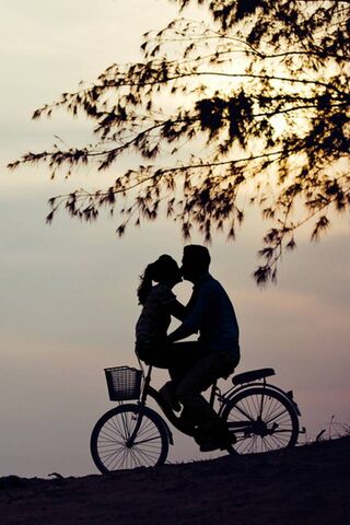 Love on Wheels: A Sunset Ride