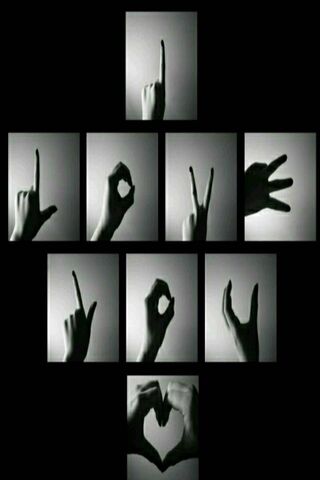 Ilove U Hand Image