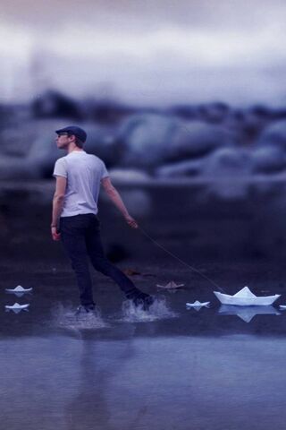 Dreams on Water: A Journey with Paper Boats 🌊🚤