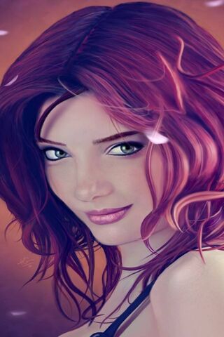 Crimson Allure: A Portr..