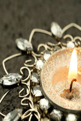 Radiance of Love: A Candle's Embrace 🕯️❤️