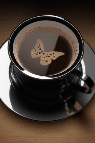 Butterfly In Coffee