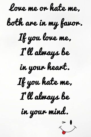 Embrace the Duality: Love and Hate