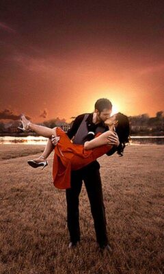 Sunset Kiss Wallpaper - Download to your mobile from PHONEKY