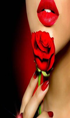 Lips Red Rose Wallpaper - Download to your mobile from PHONEKY