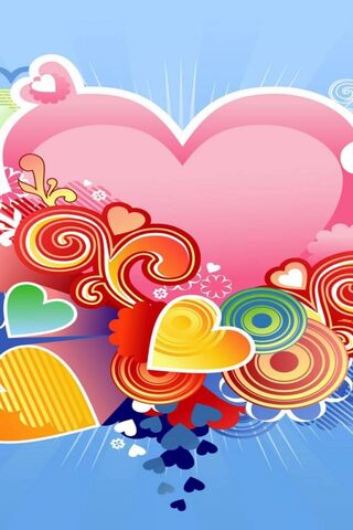 Vibrant Love: A Colorful Heart Celebration! 💖🌈
