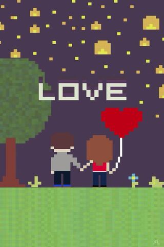 Pixelated Love Under the Stars 🌟❤️