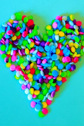 Colorful Heart of Sweetness 🍬❤️
