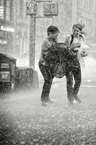 Love in the Rain: A Joyful Escape
