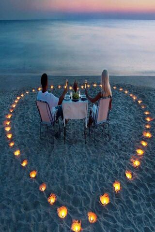 Romantic Beach Dinner Under the Stars 🌅❤️