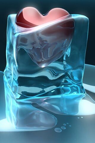 Frozen Affection: The Heart of Ice ❄️❤️