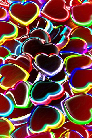 Colorful Heart Parade 💖✨