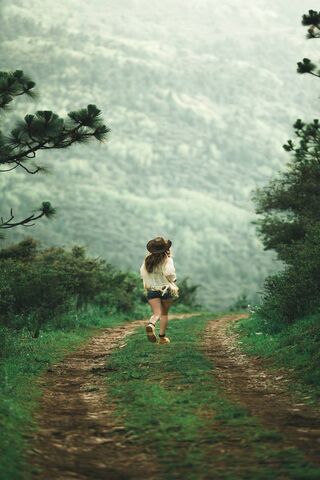 Wandering Through Nature's Embrace 🌿👧