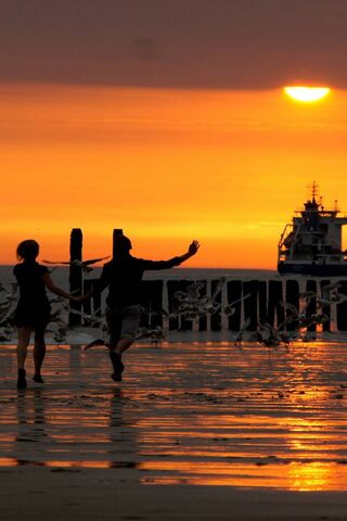 Atardecer De Playa