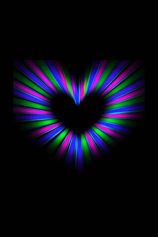 Radiant Love: A Colorful Heart Burst 💖✨