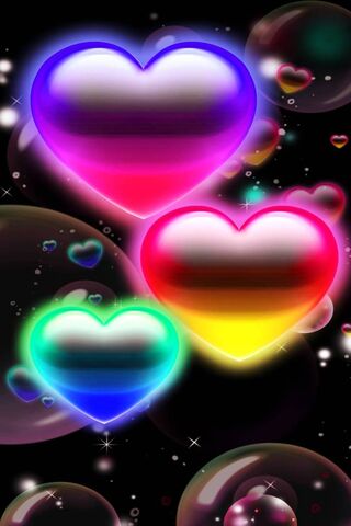 Bubbling Love: A Colorful Heart Celebration! 💖✨