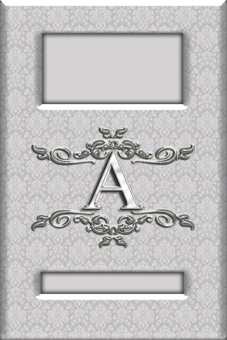 Elegant Initial: A Touch of Damask Charm
