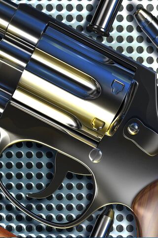 Sleek Power: The Chrome Pistol