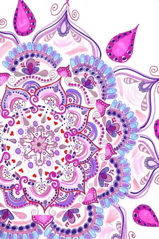 Whimsical Floral Mandal..