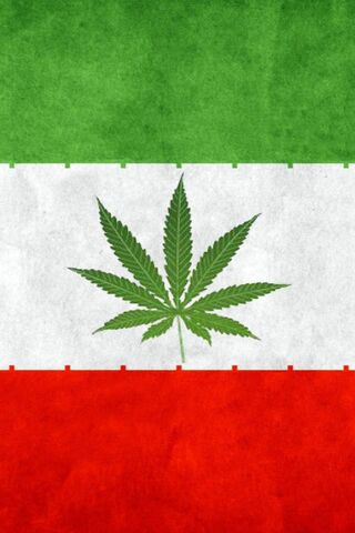 Bandeira das ervas daninhas de Irã