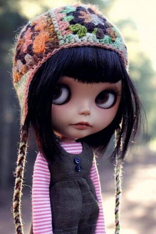 Charming Brunette Doll in Nature 🌼✨