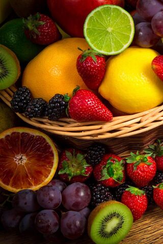 A Colorful Harvest: Nature's Sweet Bounty 🍓🍋