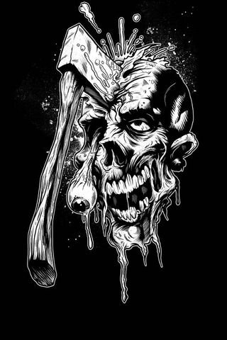 Chilling Fusion: Axe Meets Skull 🪓💀