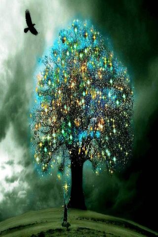 Enchanted Luminescence: The Glowing Tree