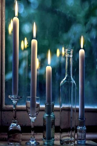 Serene Glow: A Candlelit Escape