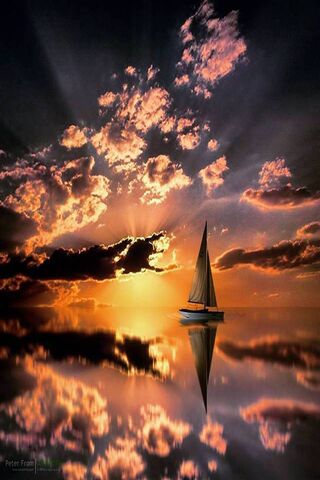 Sunset Serenity: A Journey on the Water 🌅⛵