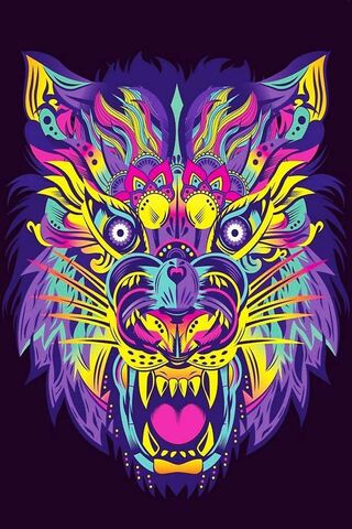 Vibrant Canine Majesty ..