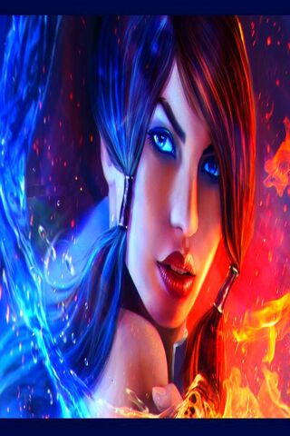 Elemental Elegance: A Dance of Fire and Water