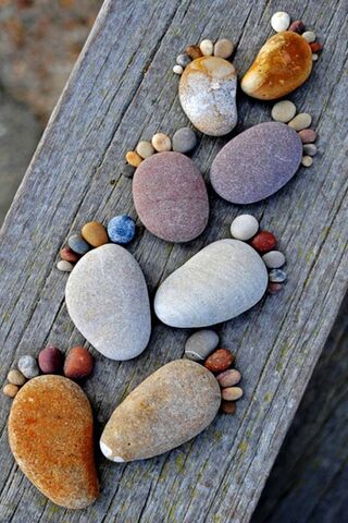 Nature's Playful Footprints: The Stone Foot