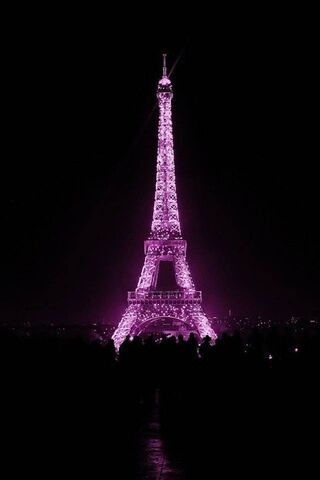 Parisian Night Glow: The Eiffel Tower Shines