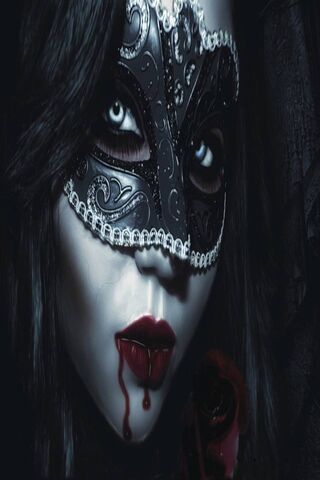 Mask and Blood Wallpaper - Download to your mobile from PHONEKY