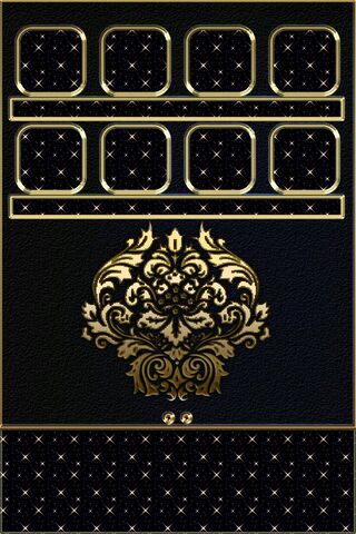 Gilded Elegance: The Gold Damask Design