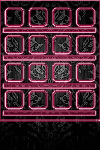 Vibrant Elegance: Neon Damask Delight