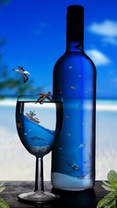 Bottle Art Wallpaper - Download to your mobile from PHONEKY