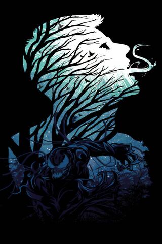 Symbiotic Shadows: The Duality of Venom 🌌🖤