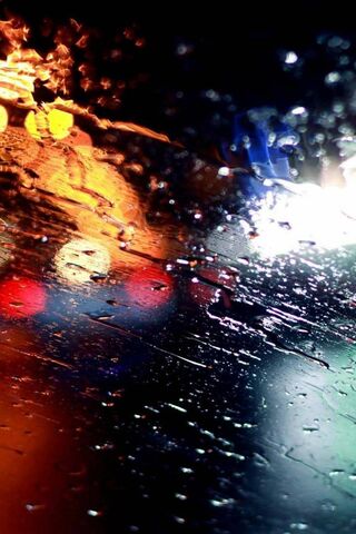 Dancing Drops: A Rainy Night Symphony 🌧️✨
