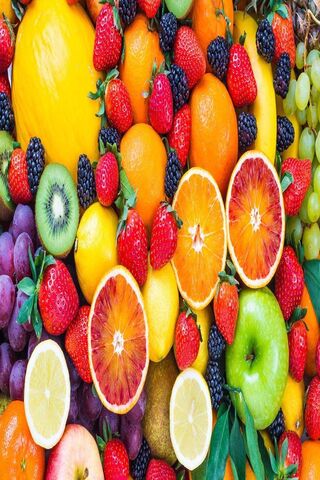 Vibrant Harvest: A Bounty of Fresh Fruits 🍓🍊
