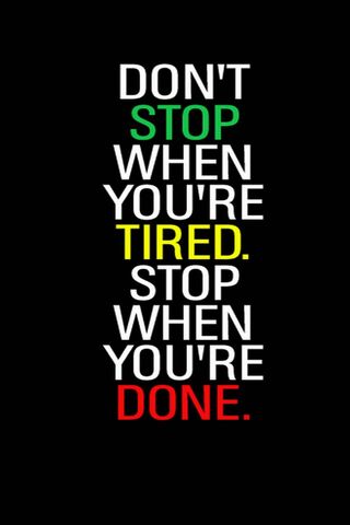 Stop Tired Done