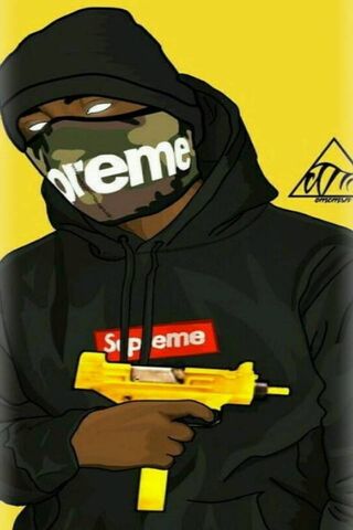 Supreme Street Style: Bold and Edgy 🎨🔫
