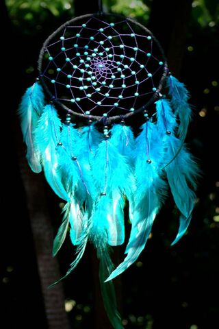 Lời thì thầm của đêm: Chiếc Dreamcatcher xanh quyến rũ 🌙✨