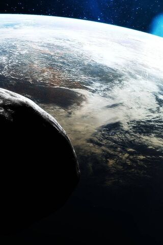 Celestial Dance: Earth and Its Cosmic Neighbor 🌍✨