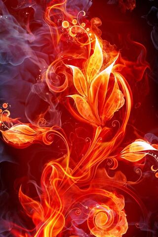 Burning Flowers Wallpaper - Download to your mobile from PHONEKY