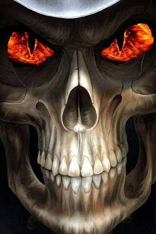Fiery Gaze: The Skull o..