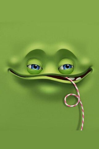 Cheerful Green Grin 🍏😄