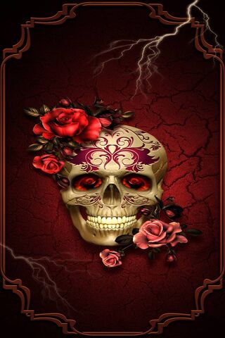 Gothic Elegance: The Skull of Roses 🌹💀