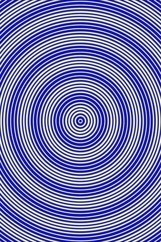 Trippy Blue Circle